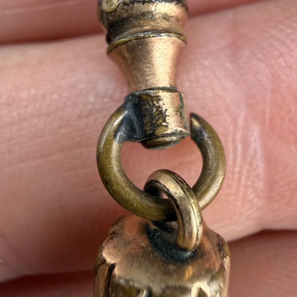 Vintage Dog Clip Watch Fob Attachment Gold Filled